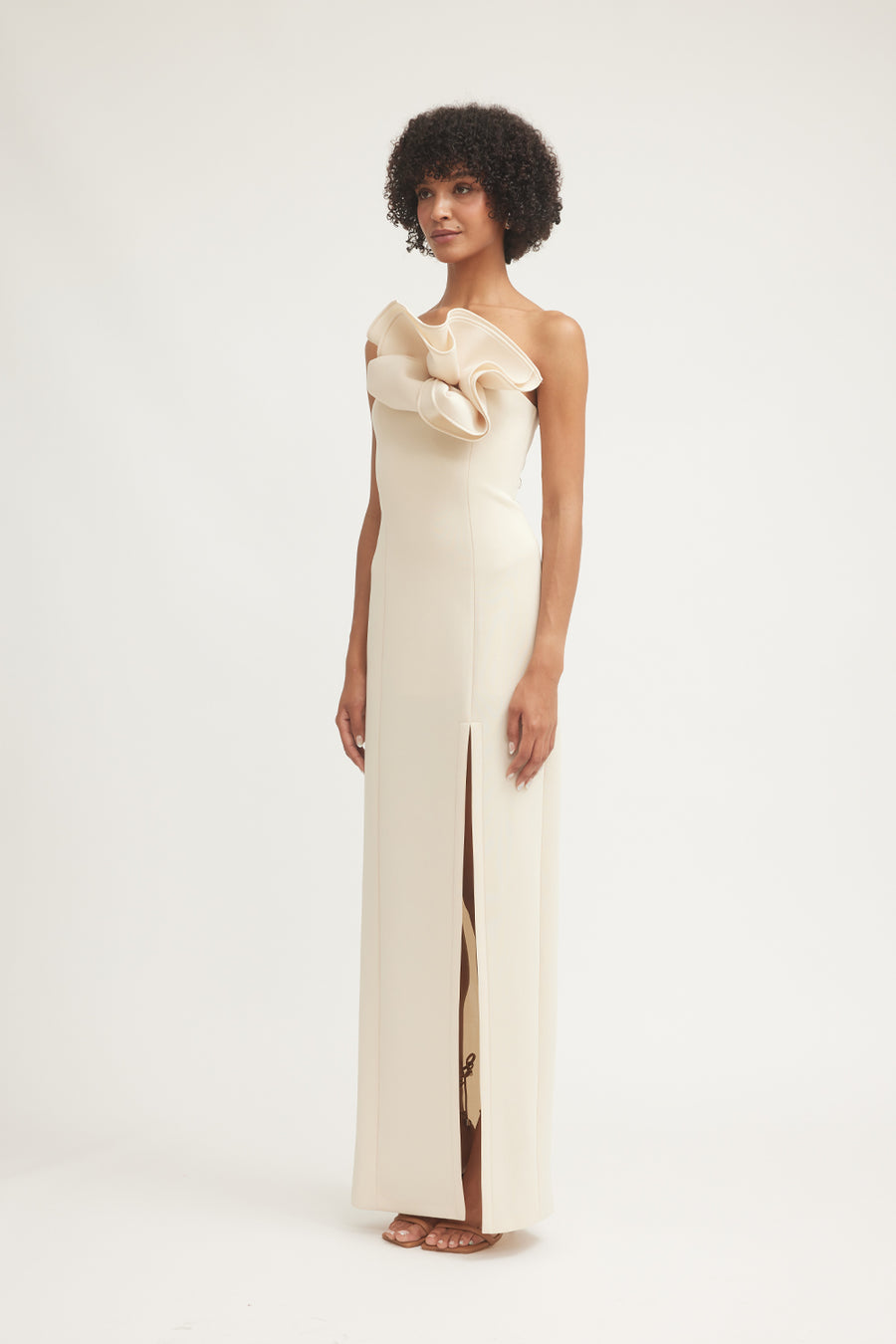 FLEUR DRESS - CHAMPAGNE BEIGE