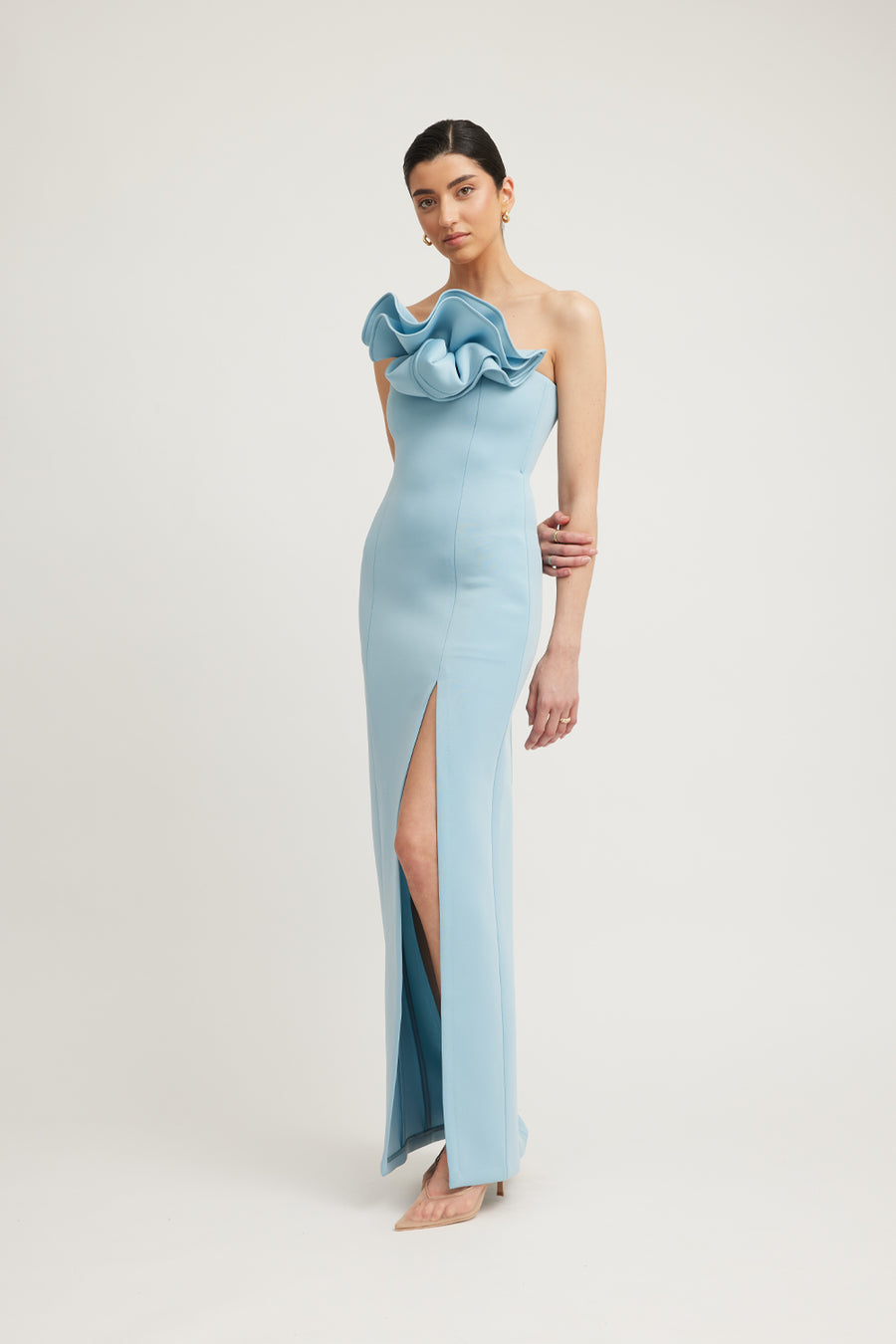 FLEUR DRESS - POWDER BLUE