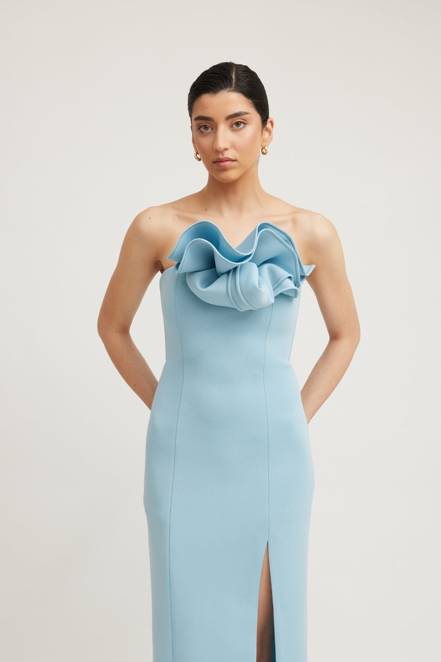 FLEUR DRESS - POWDER BLUE