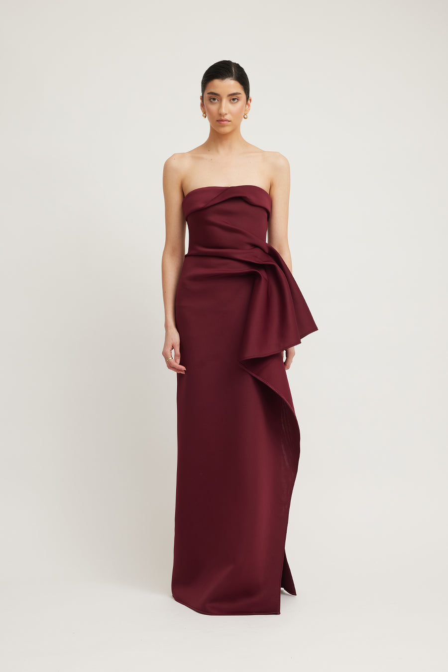 NOVEMBER DRESS - MERLOT