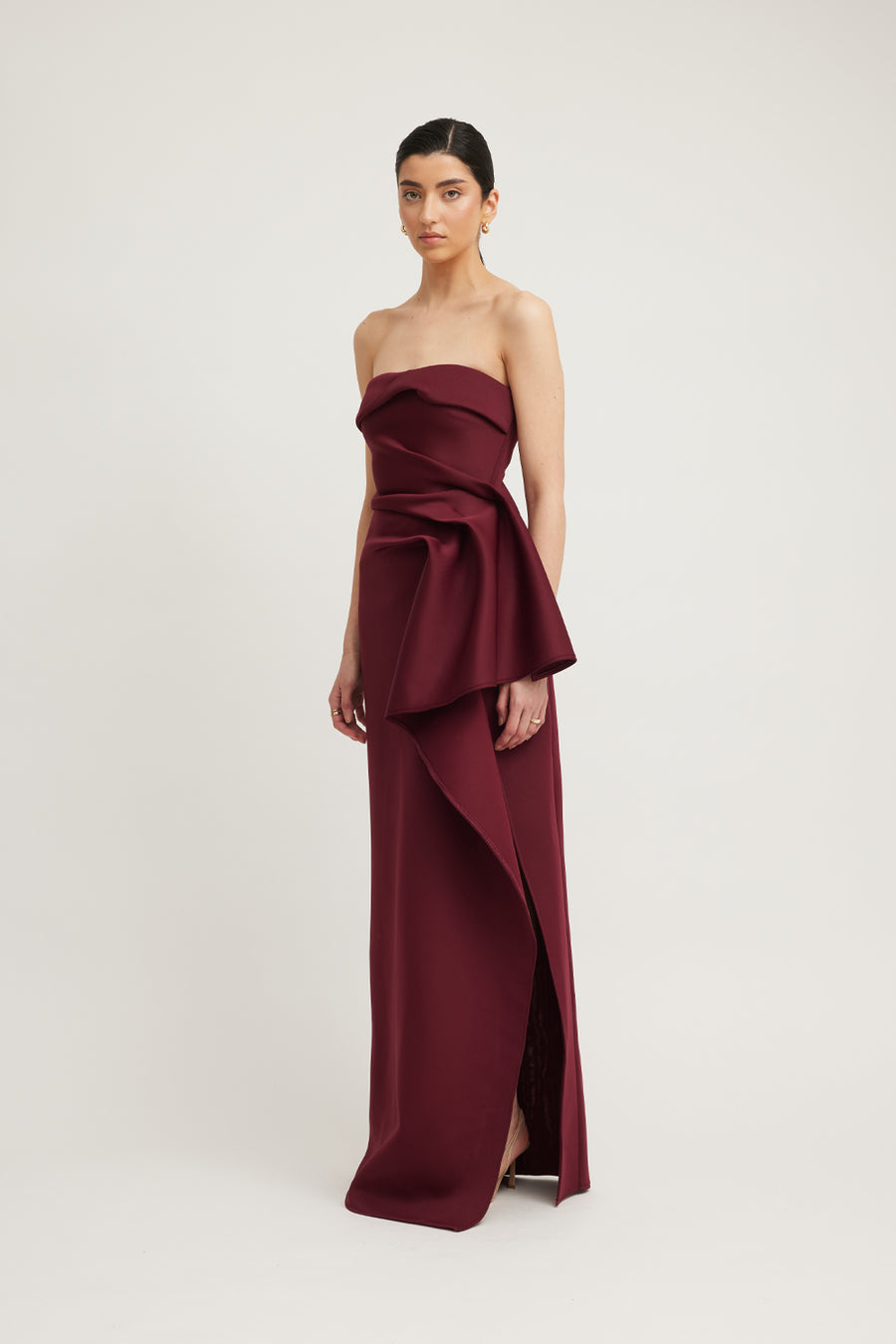 NOVEMBER DRESS - MERLOT