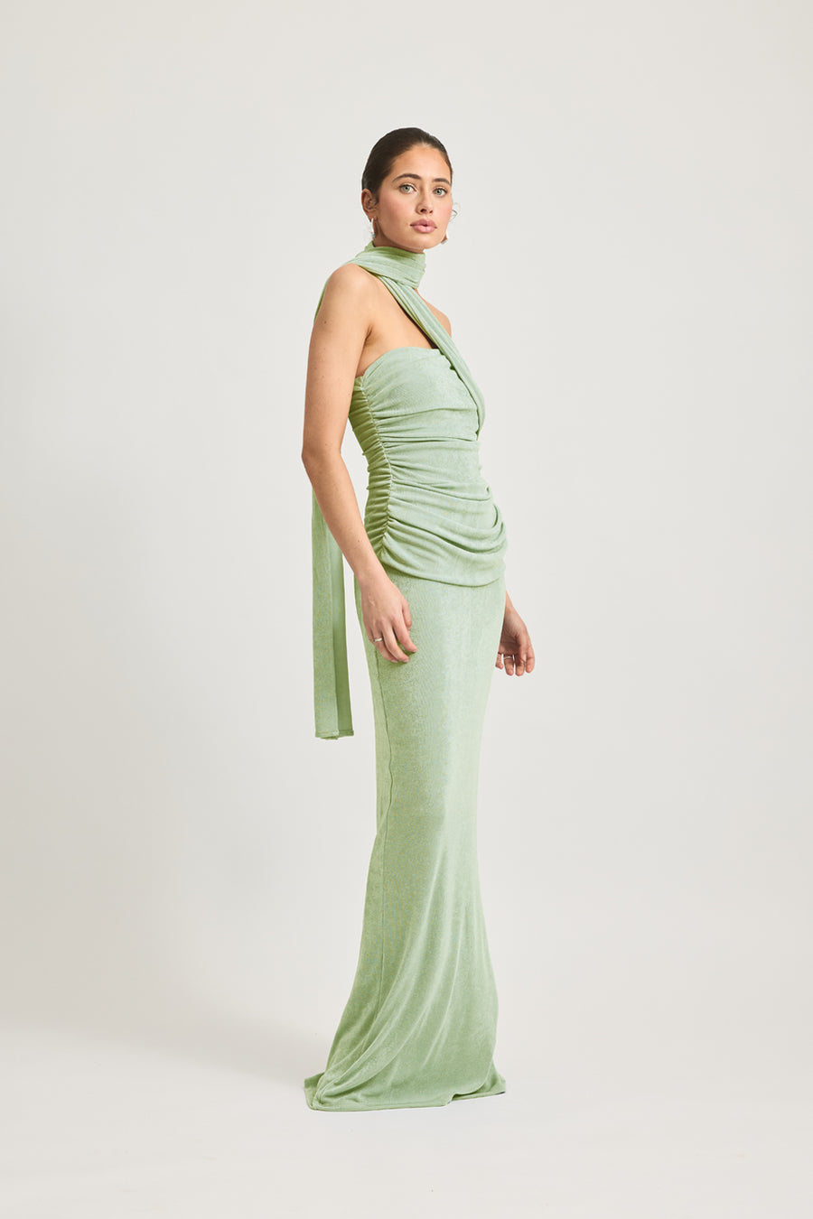 IESHA DRESS - MATCHA GREEN