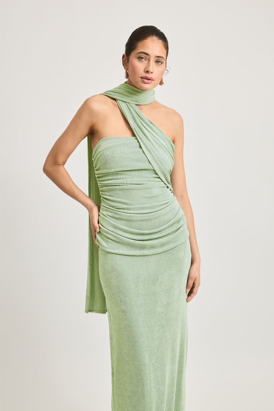 IESHA DRESS - MATCHA GREEN