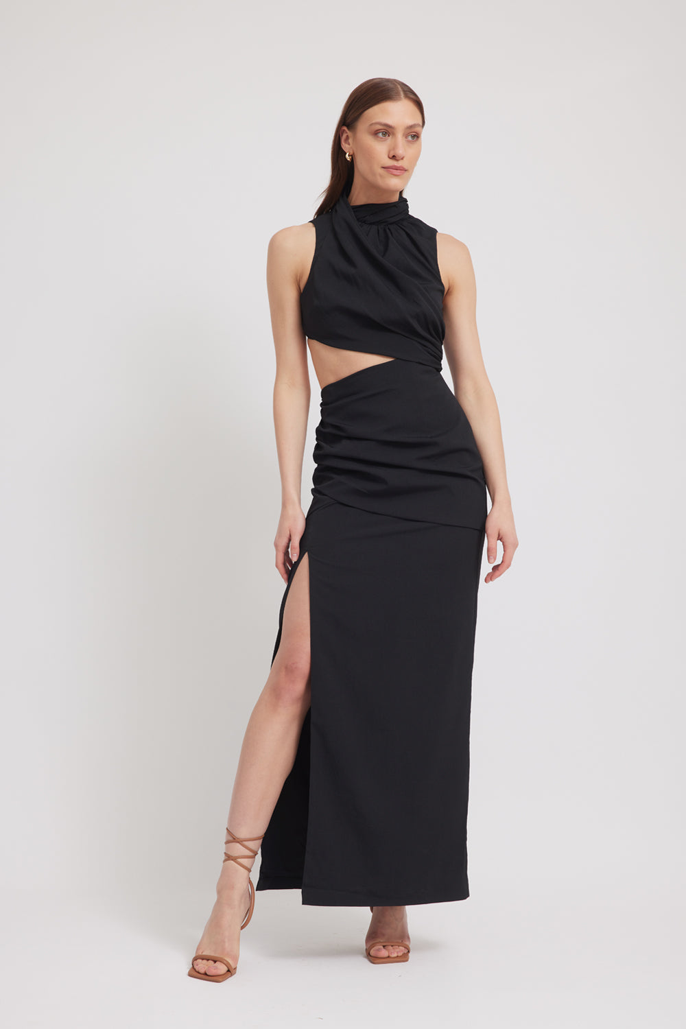 GIANA DRESS - BLACK – TOJHA